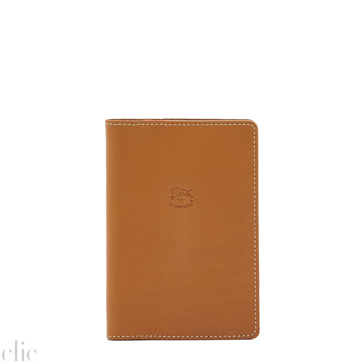 Leather Passport Holder in Gianduia, from IL Bisonte