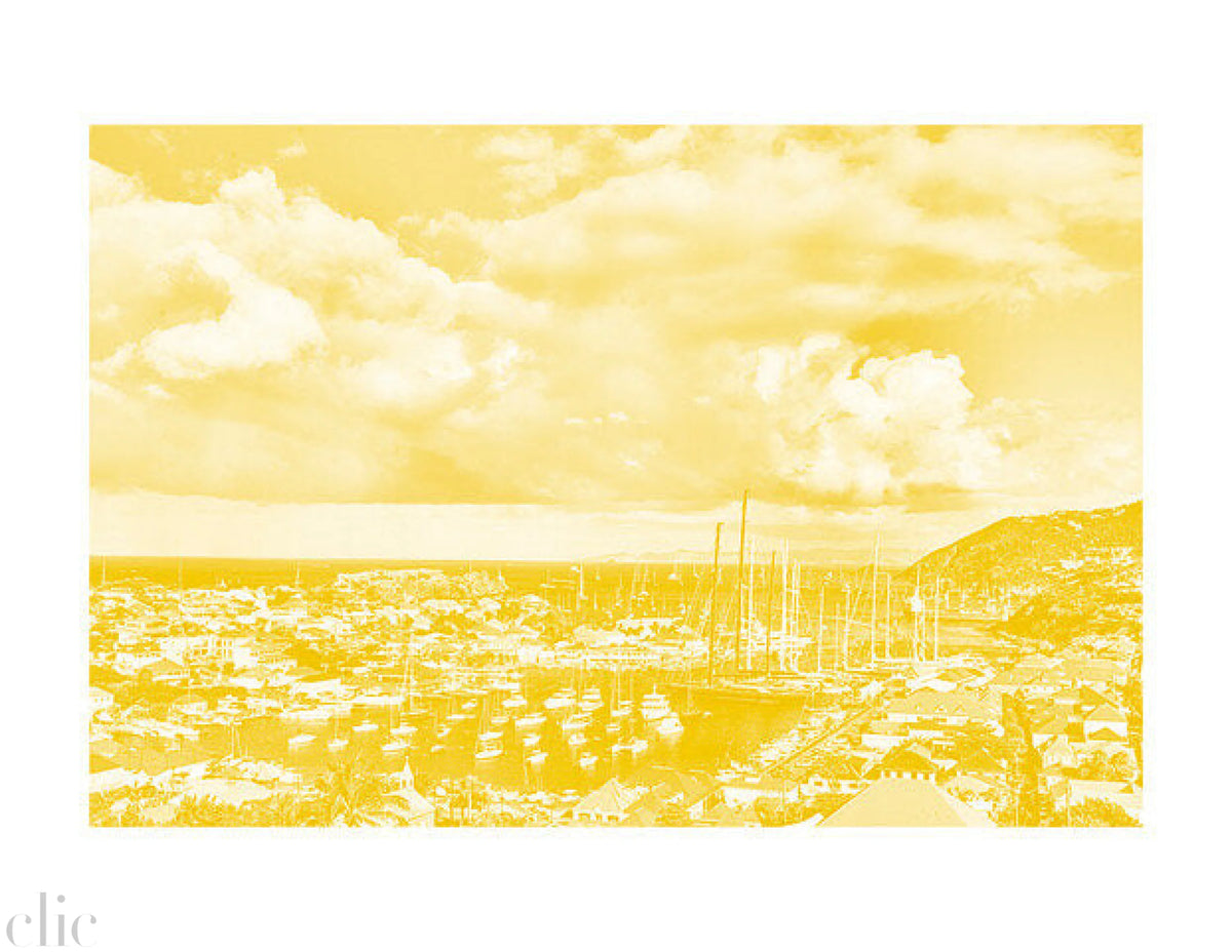 Gustavia Harbor Yellow by Antoine Verglas