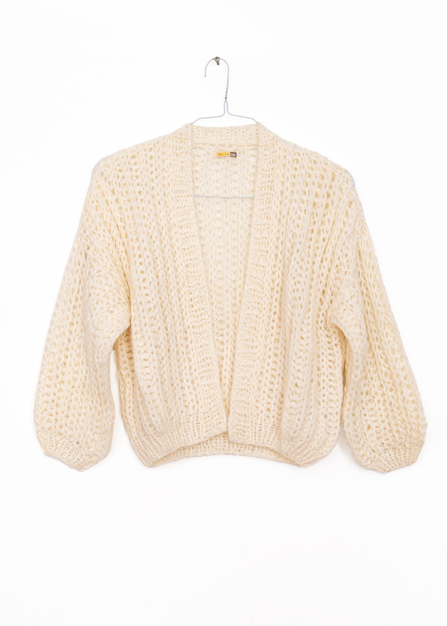 Hilma Pujpu Cardigan in Ivory, from Matta