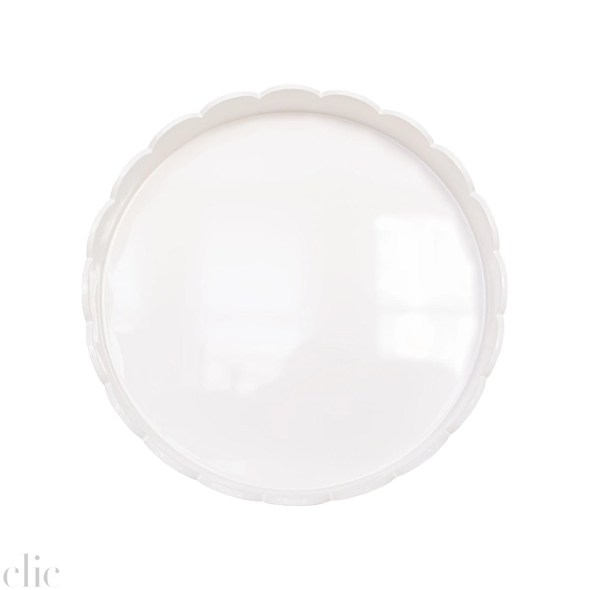 Scallop Tray in White