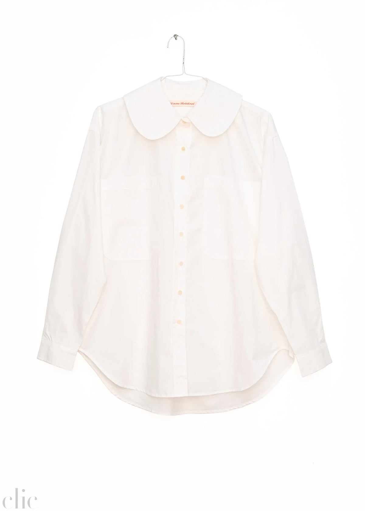 Hollis Oversized Shirt in Salt, from Emma Rothkopf