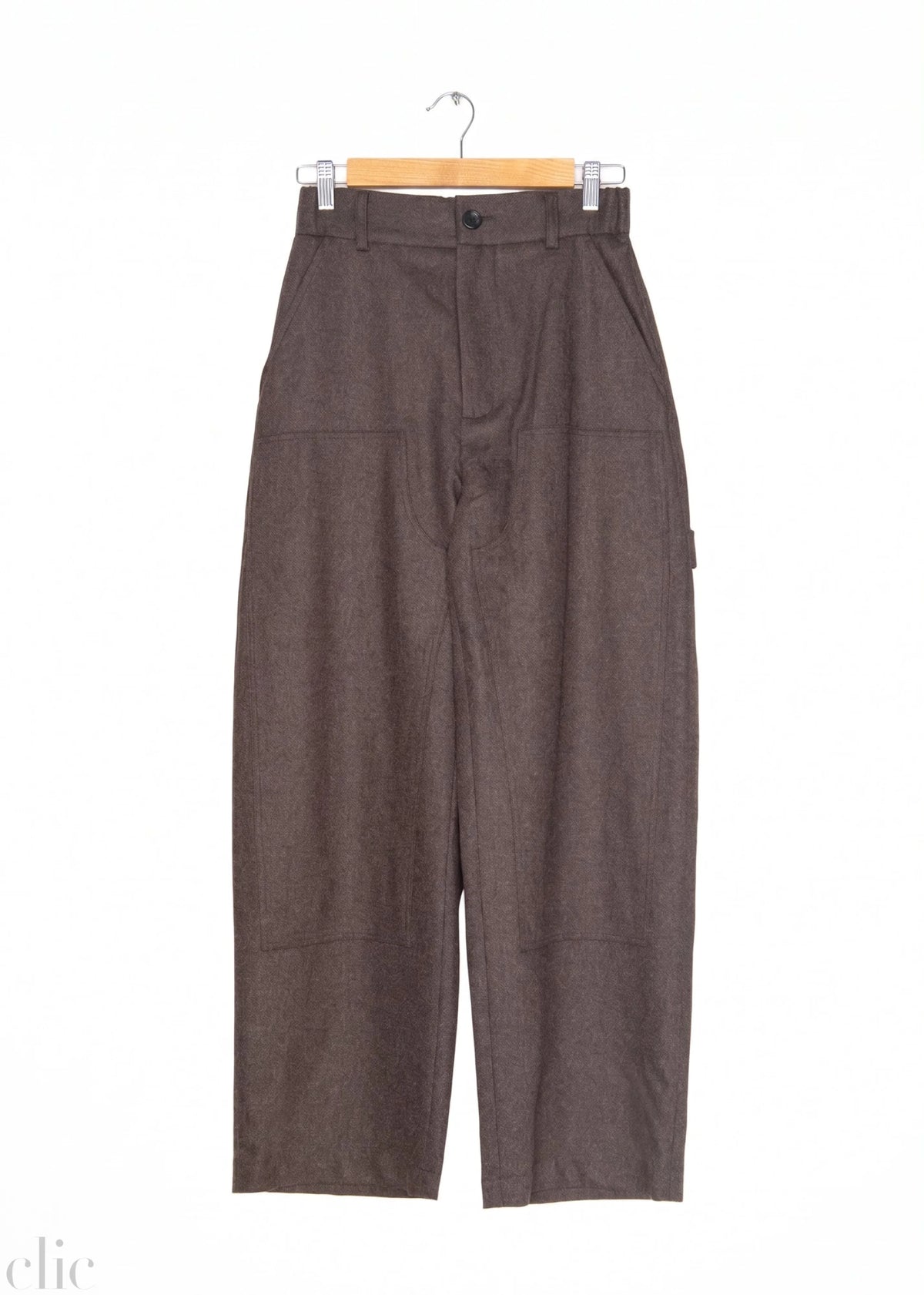 Holt Wool Pants in Brown, from Nicholson & Nicholson