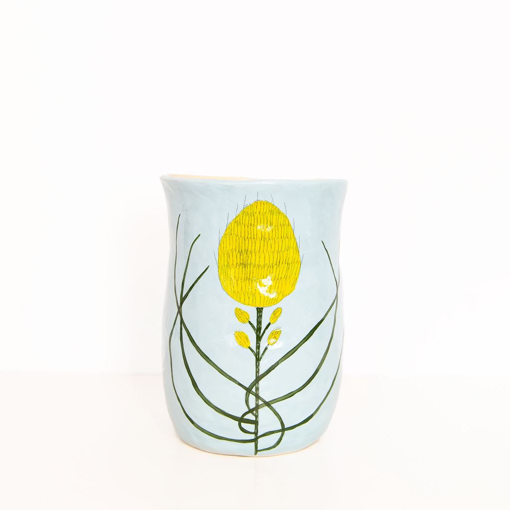 Large Flower Vase in Blue, from Gemma Orkin