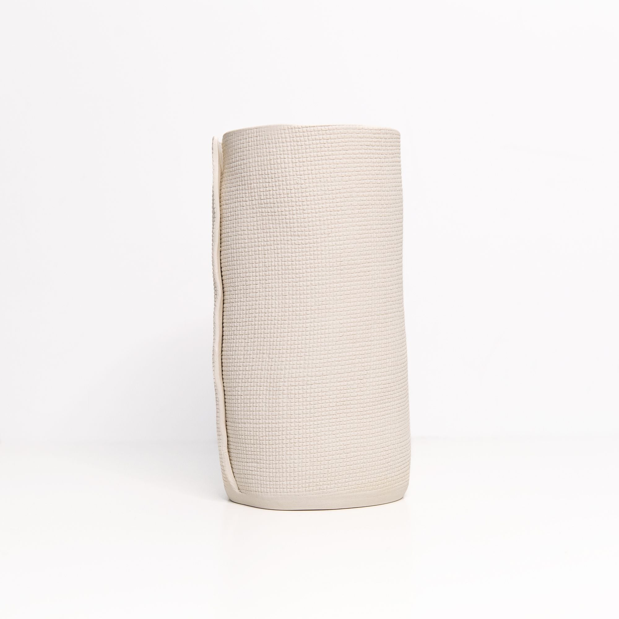 Medium Burlap Cylinder in Cream, from CYM