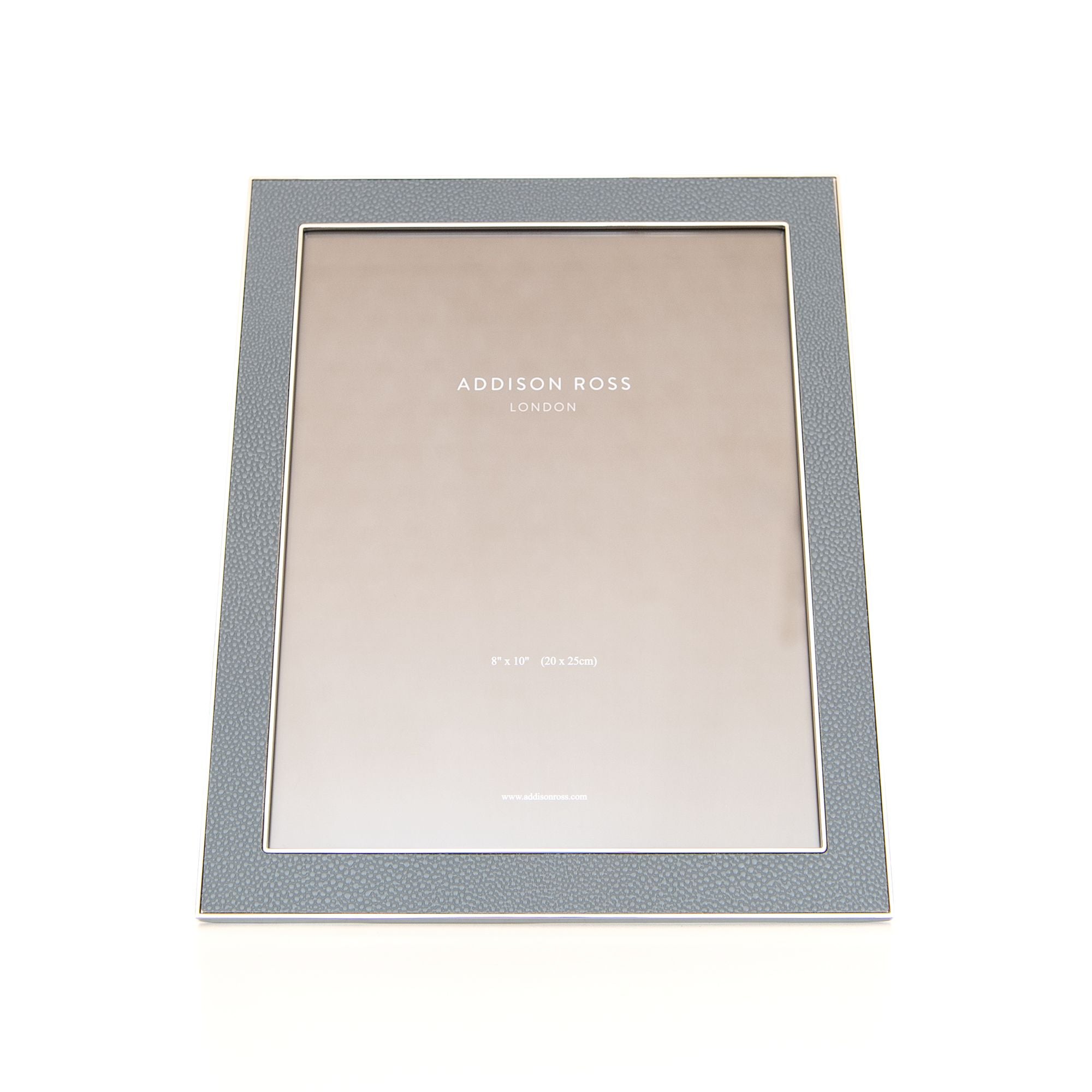 8 x 10 Shagreen Frame in Grey and Silver, from Addison Ross