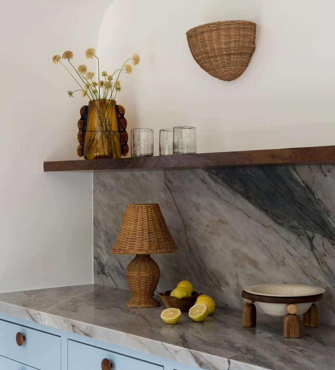 Betta Vase in Amber, from Meso