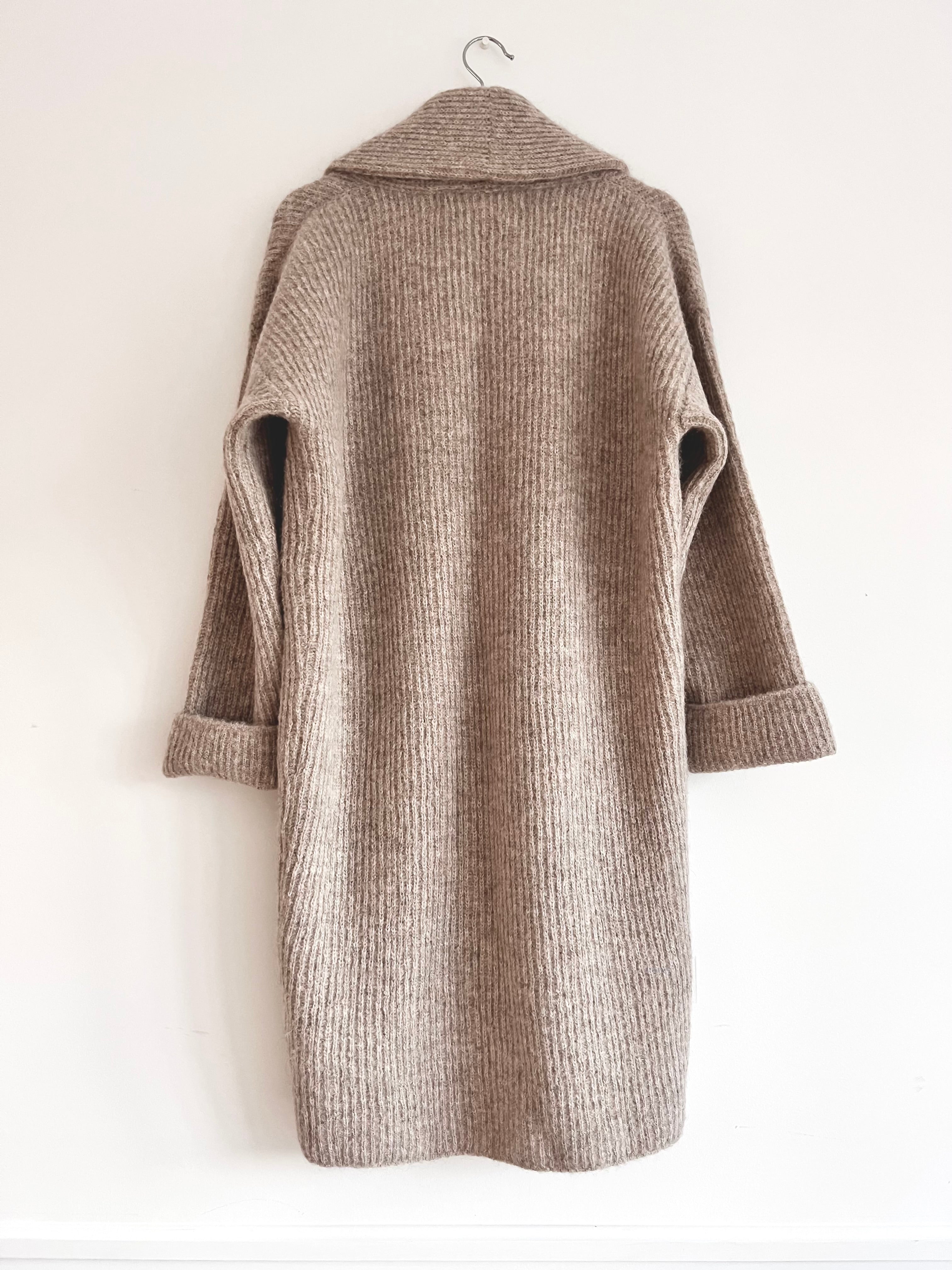 La Tierra Cardigan Coat in Oatmeal, from La Tierra