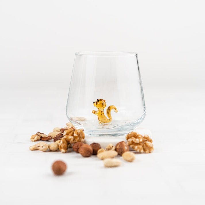 Squirrel Drinking Glass, from Minizoo