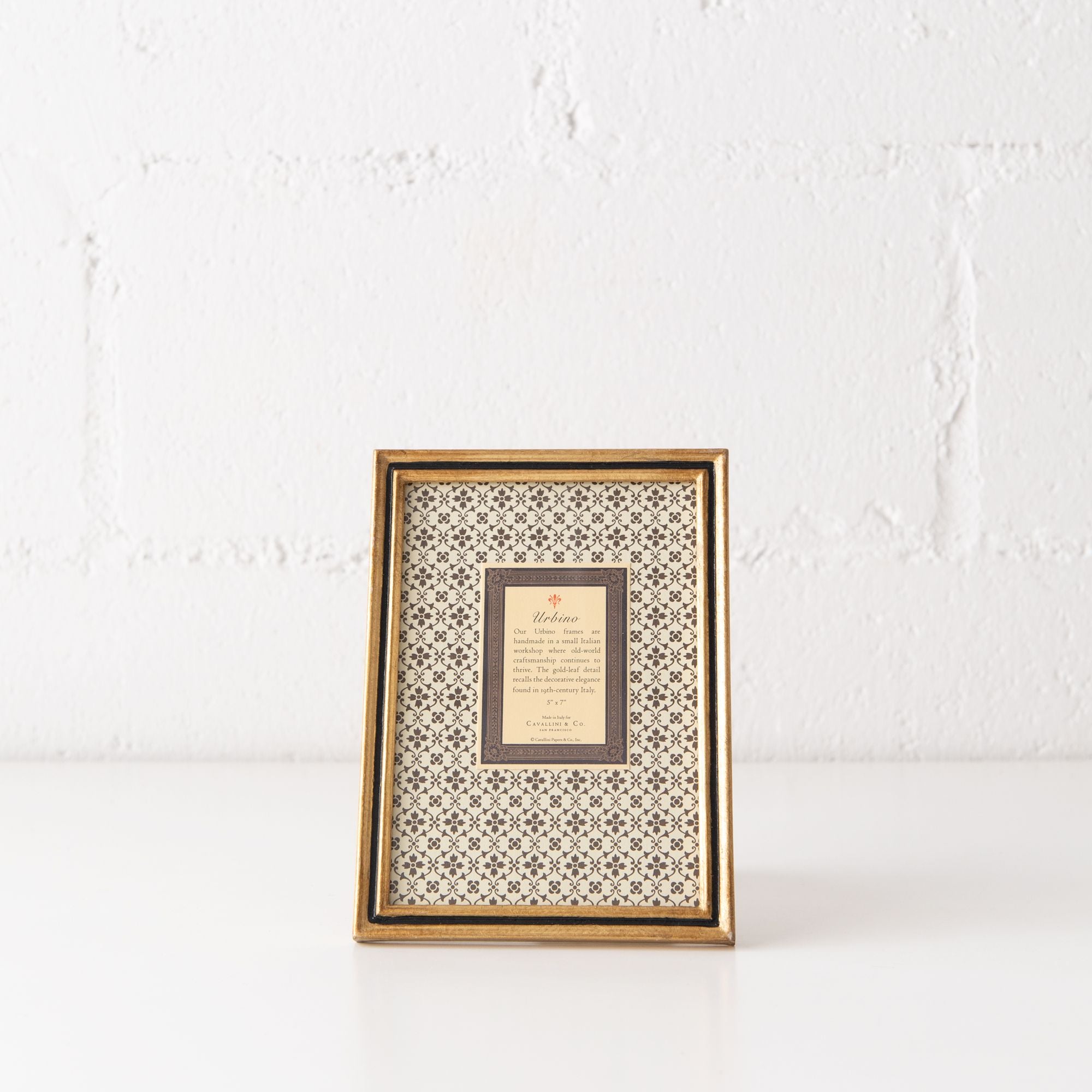 5" x 7" Florentine Frame in Urbino Black, from Cavallini