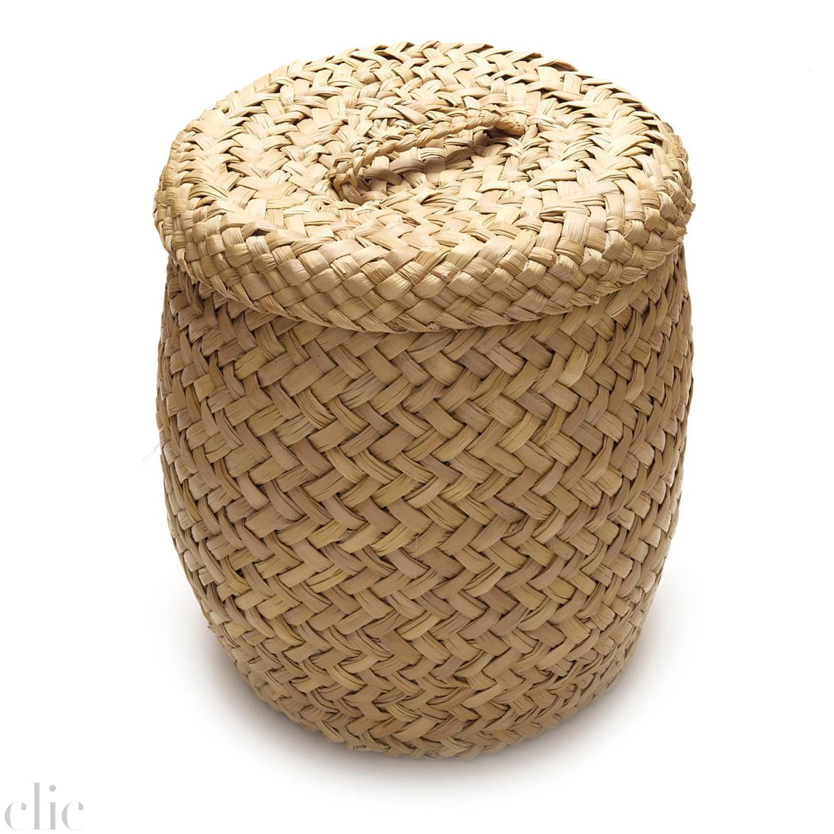 Paracas Lidded Basket in Natural