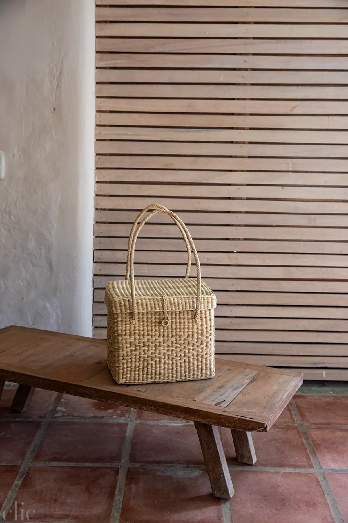 Mini Picnic Basket in Natural