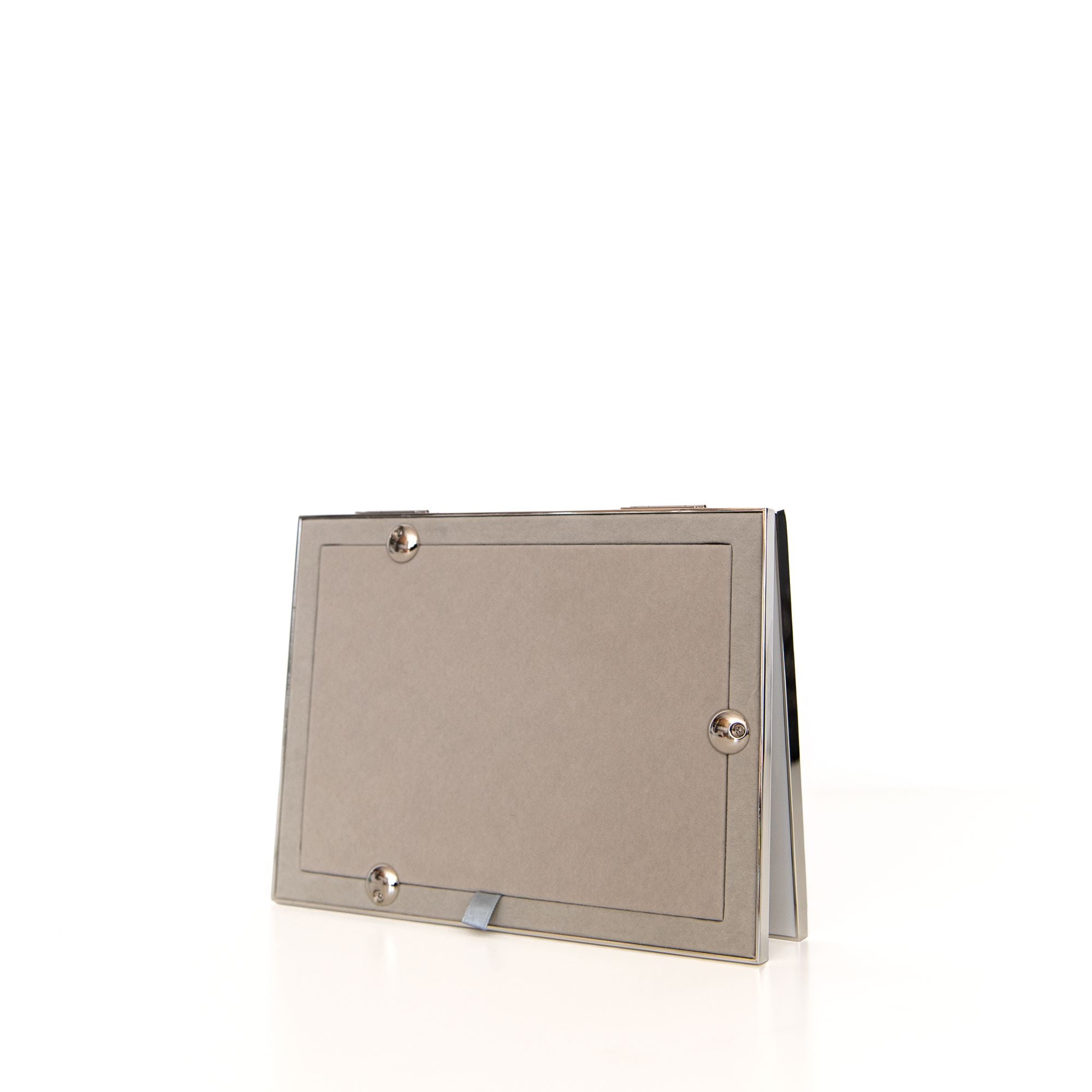 Double Enamel Frame in White and Silver, from Addison Ross