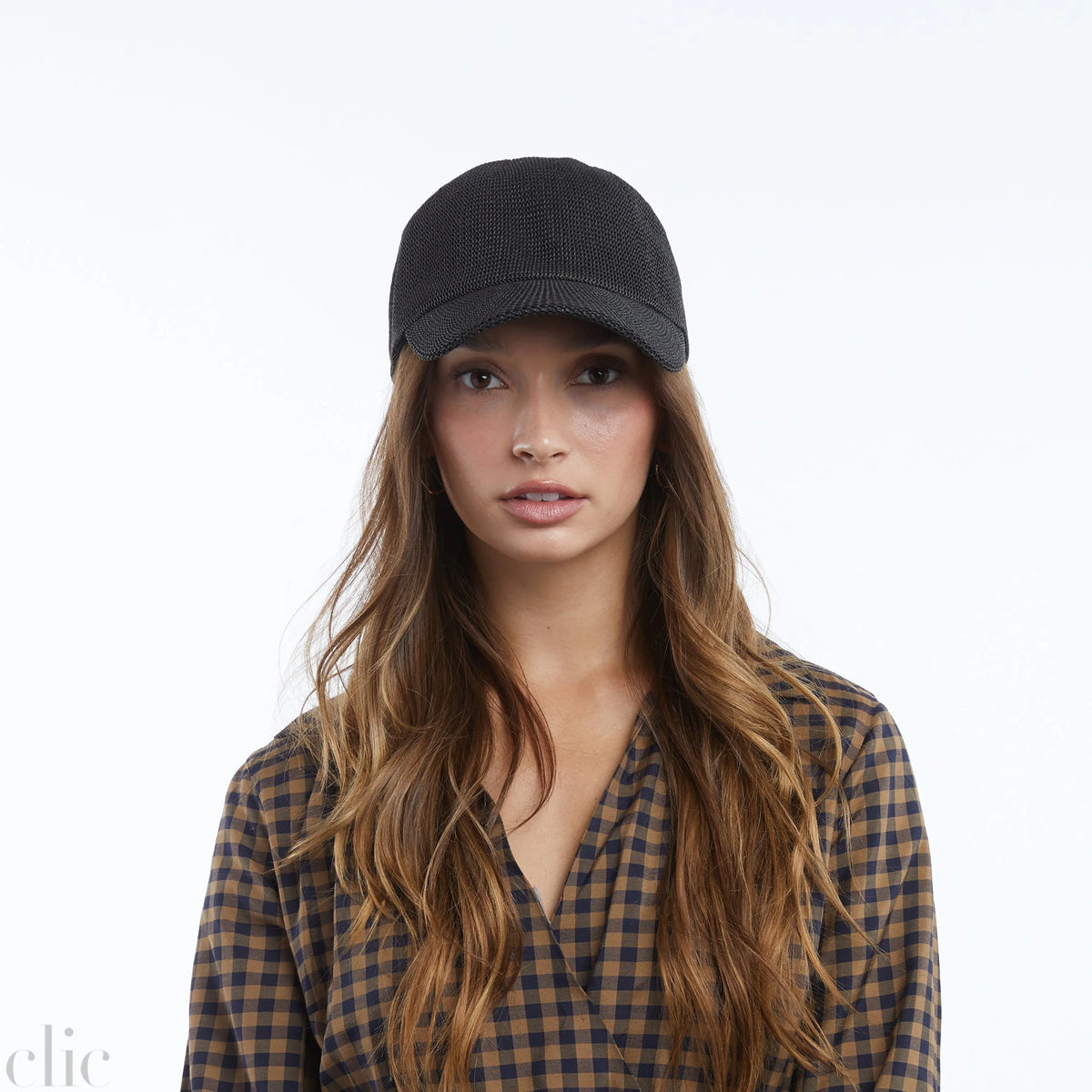 Paula Mesh Cap in Black, from Wyeth