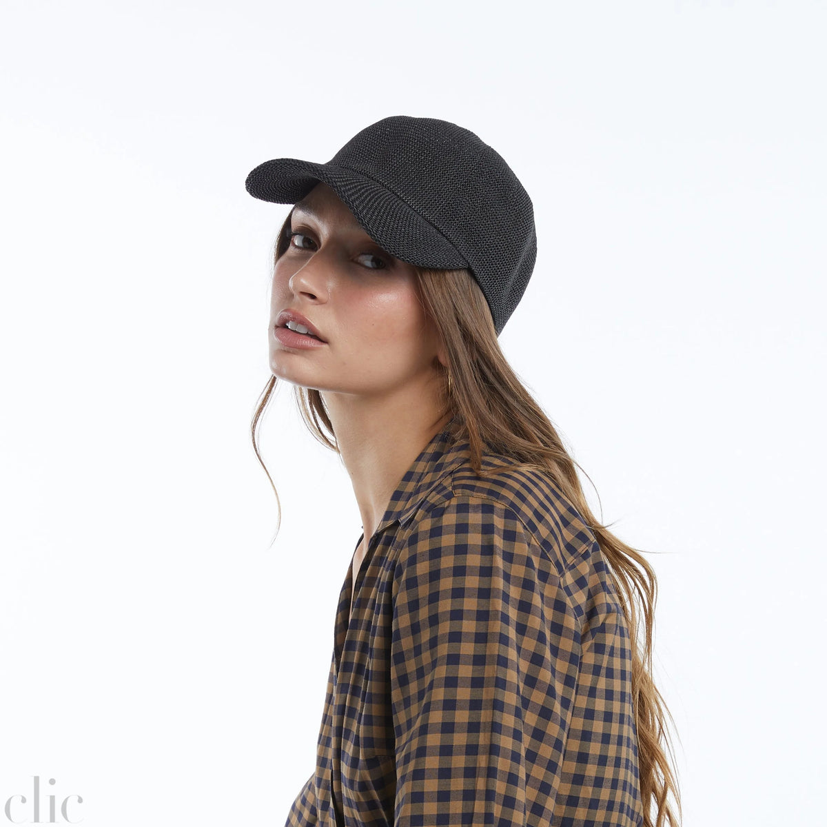 Paula Mesh Cap in Black, from Wyeth
