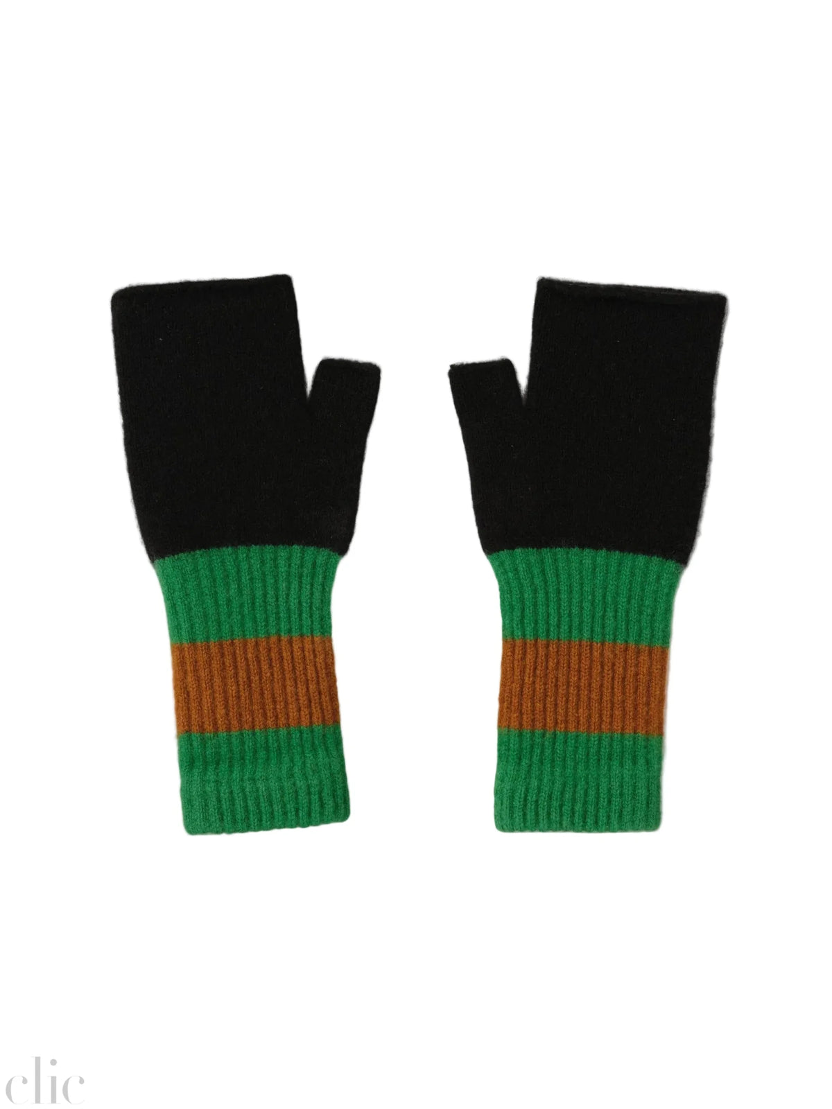 Fingerless Mittens in Black, from Jo Gordon