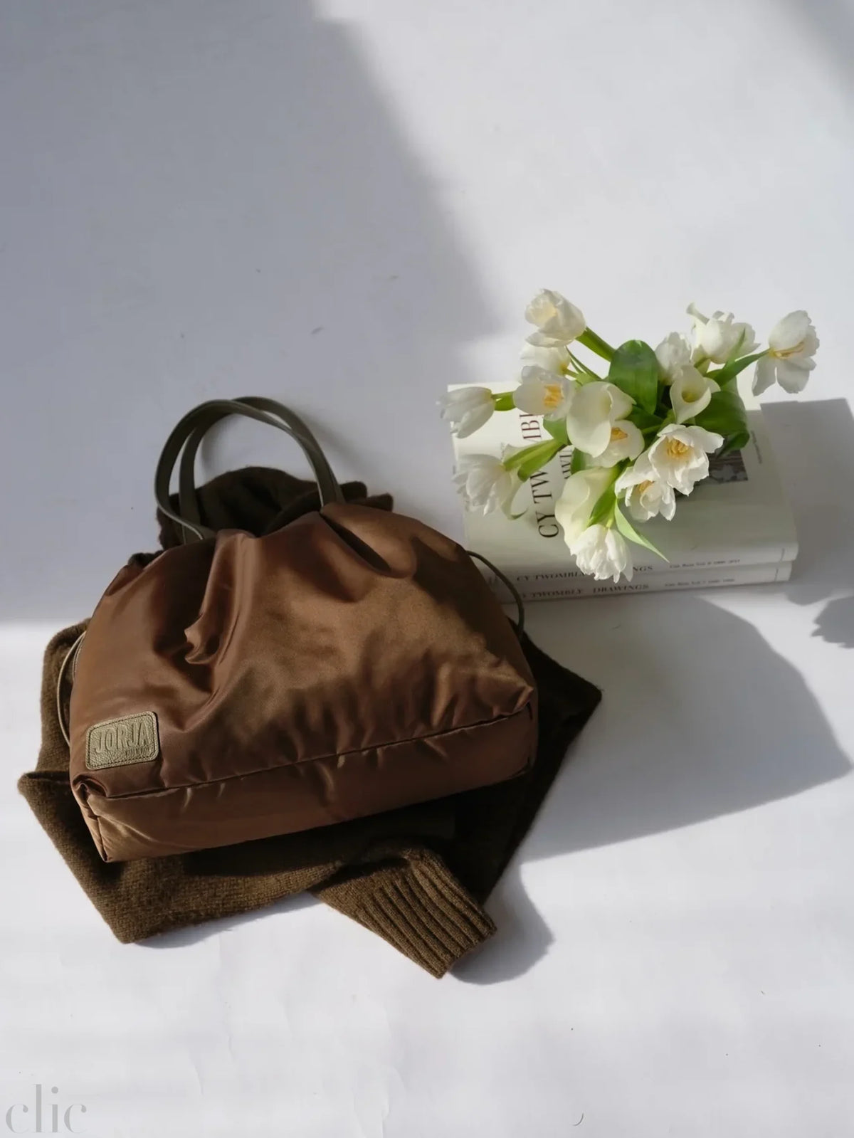 Puffy Tote in Hazel, from Jorja