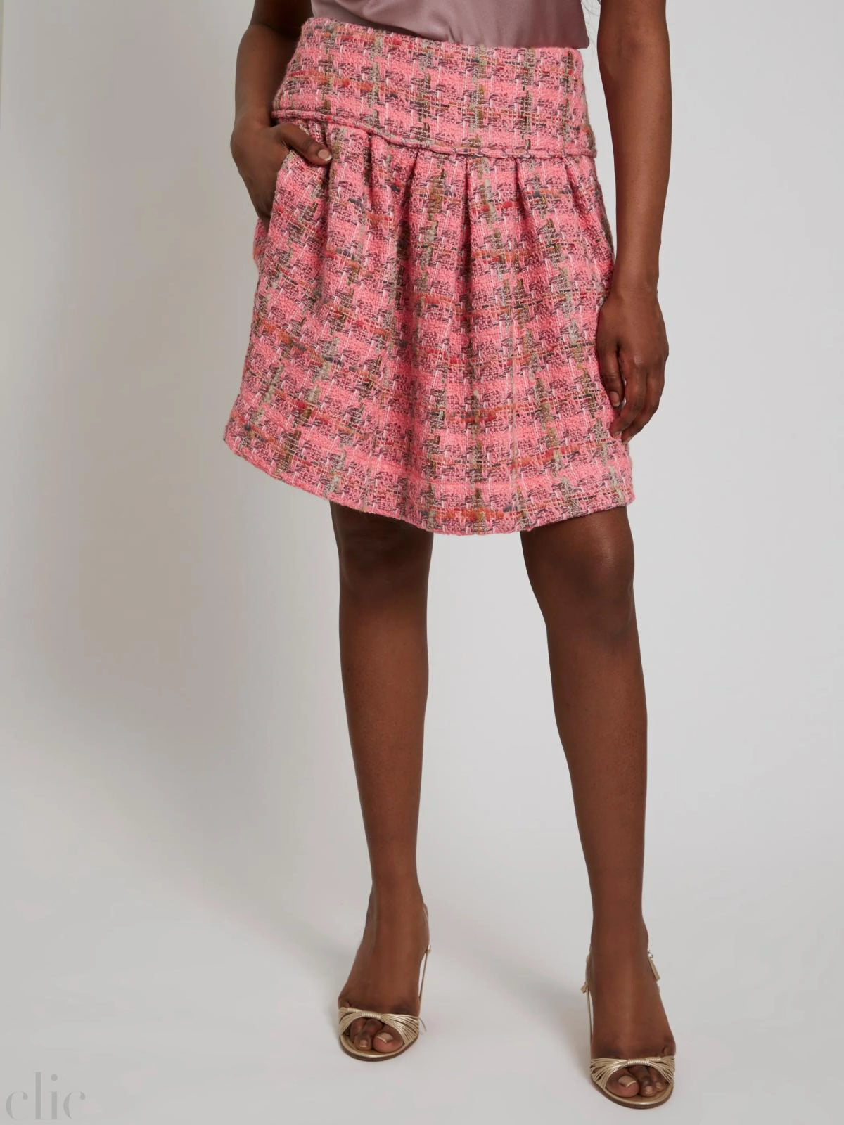 Chelsea Bowl Skirt in Pink/Green, from Maison Lurex