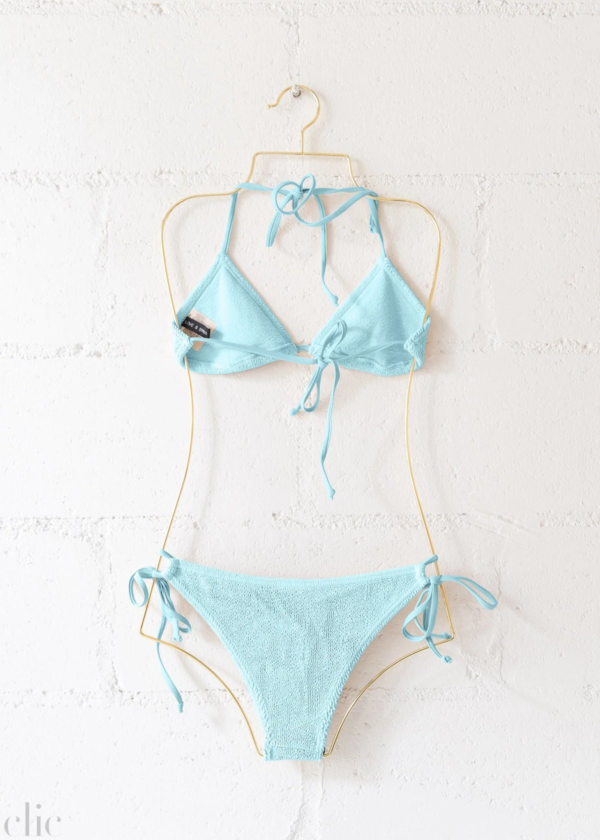 Jamaica Bikini Top in Island Blue, from Love & Bikinis