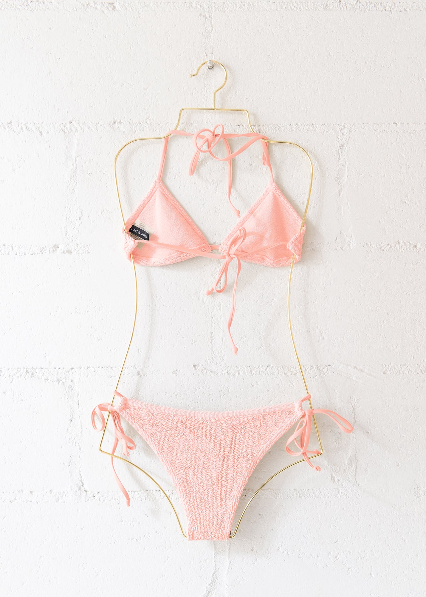Jamaica Bikini Bottom in Pink Peach, from Love & Bikinis