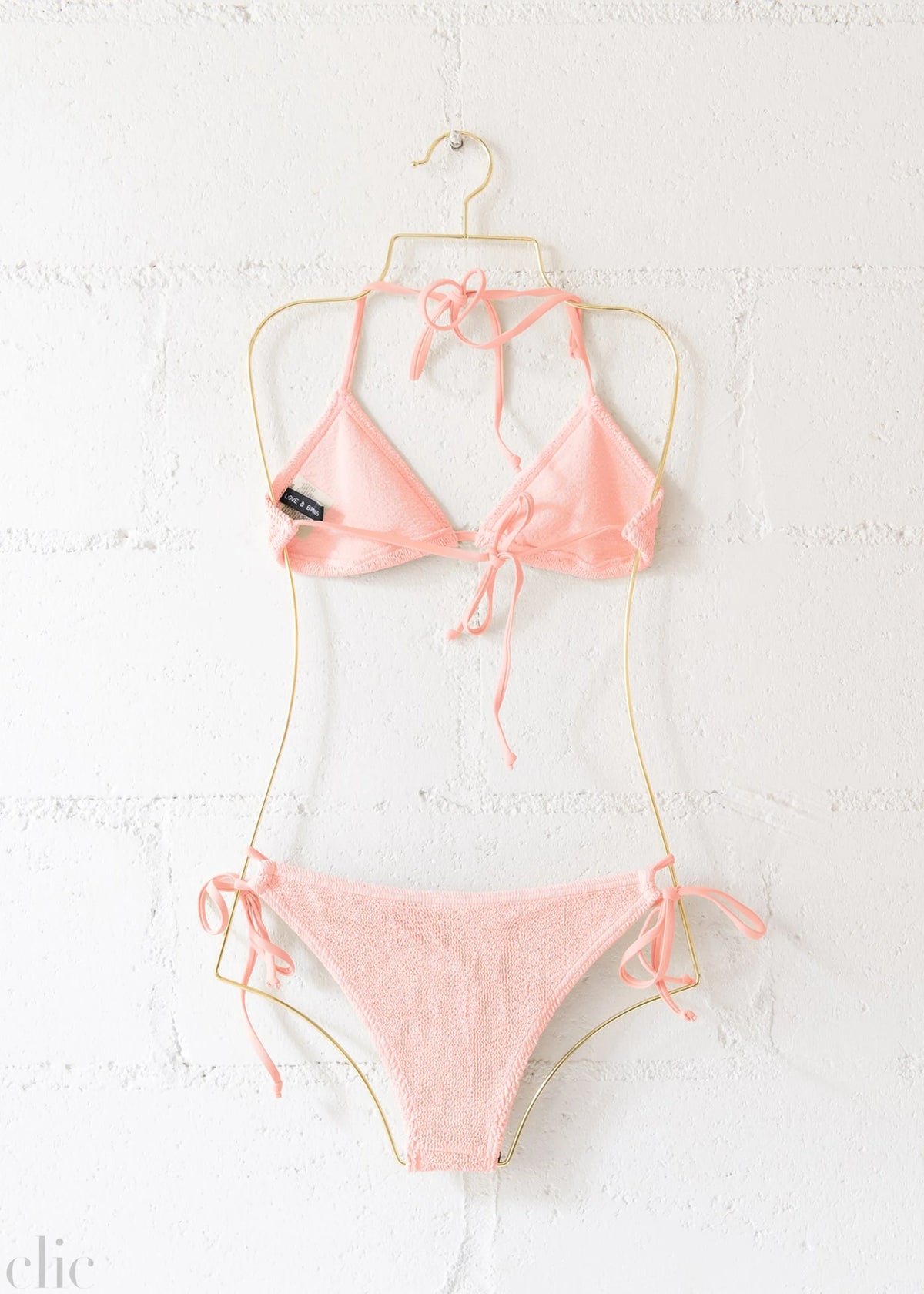 Jamaica Bikini Bottom in Pink Peach, from Love & Bikinis