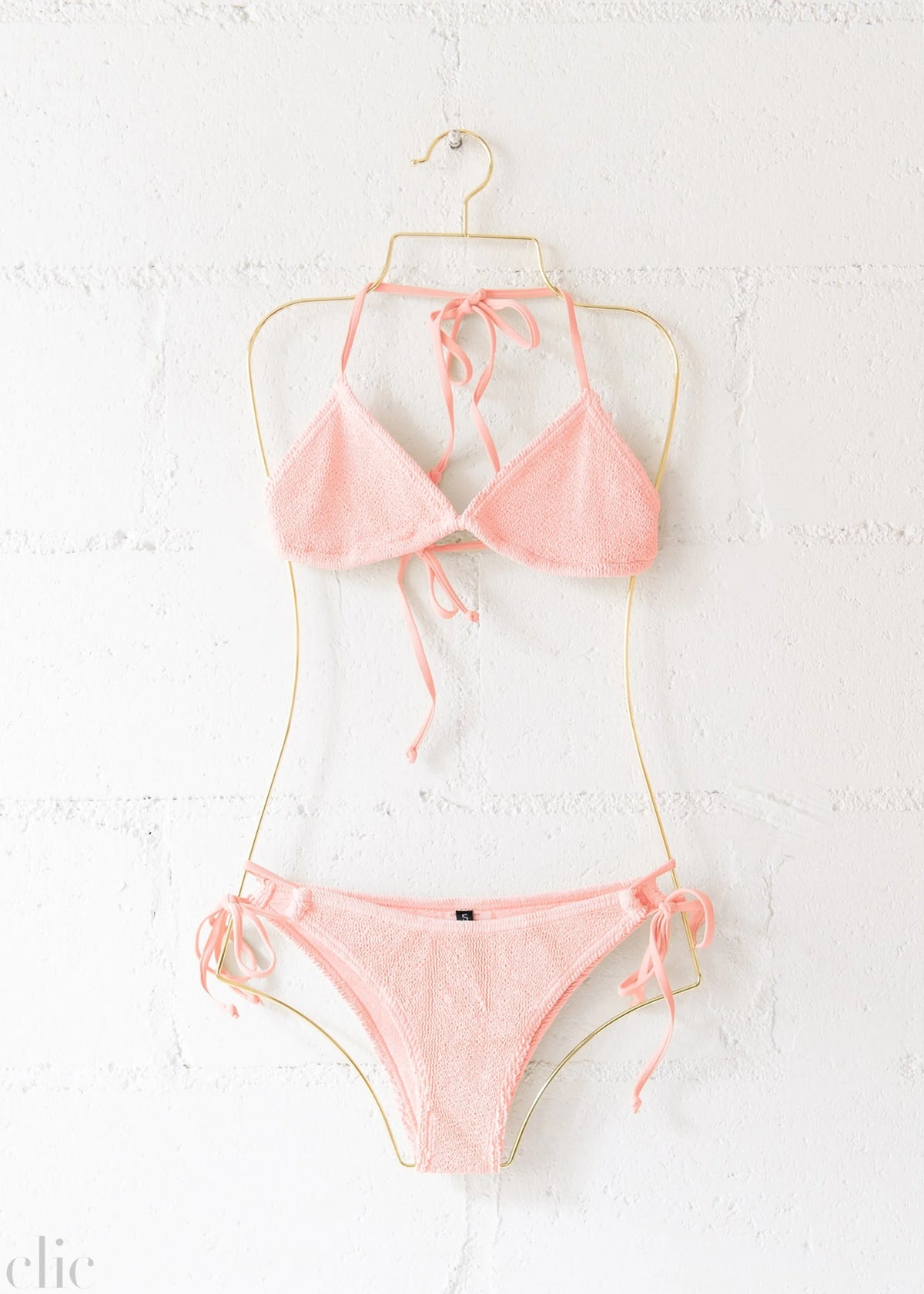 Jamaica Bikini Bottom in Pink Peach, from Love & Bikinis
