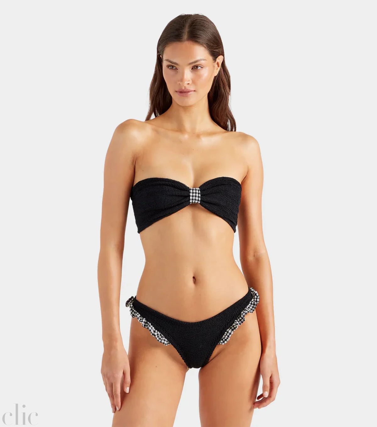 Jean Bikini in Black Gingham, from Hunza G