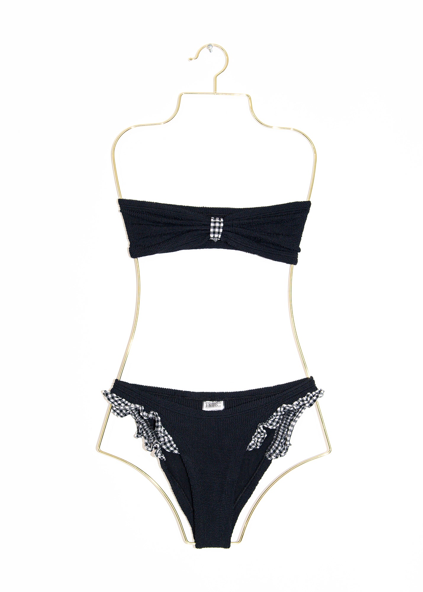 ビキニ Hunza G SS25 Swimwear (JEAN BIKINI CRINKLEBLACK) Jean Bikini Black | Cosmopolitan Shop