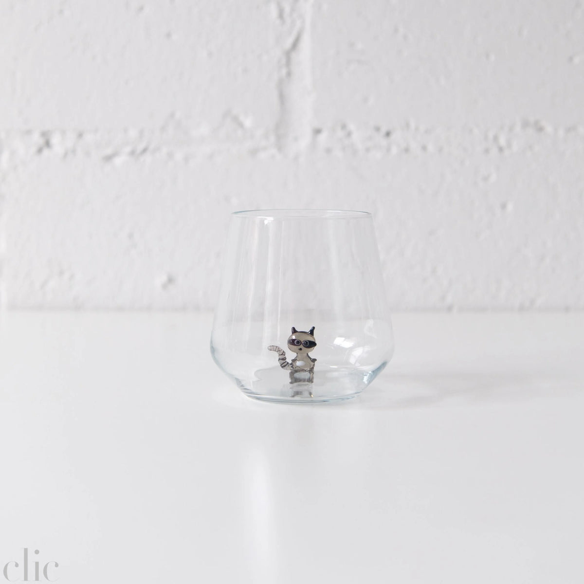 Raccoon Drinking Glass