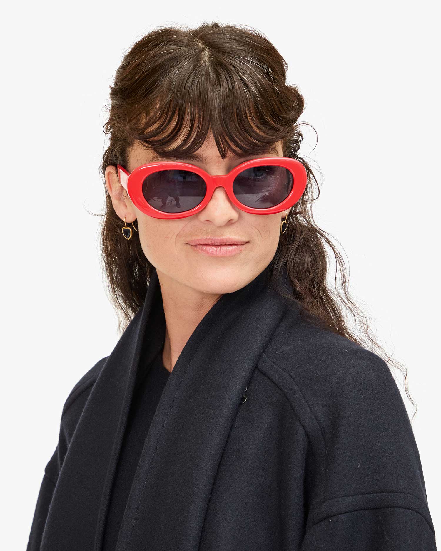 Julia Sunglasses in Red, from Clare V