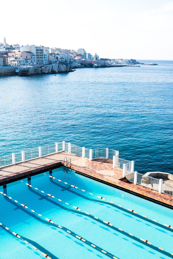 Outdoor pool at Le Cercle, Marseille by Juliette Charvet