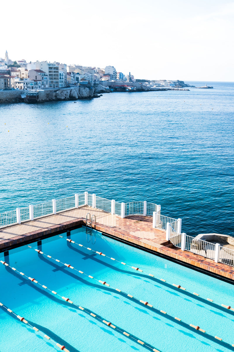 Outdoor pool at Le Cercle, Marseille by Juliette Charvet