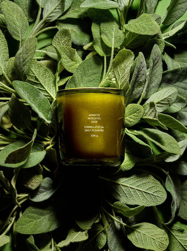 Adriatic Muscatel Sage Candle, from Flamingo Estate