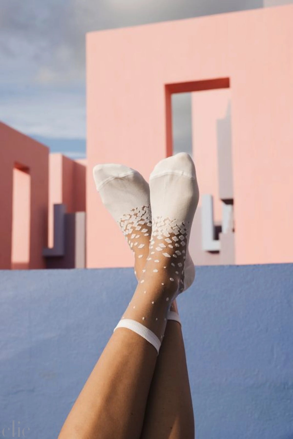 Nakameguro socks in White, from Atelier St Eustache
