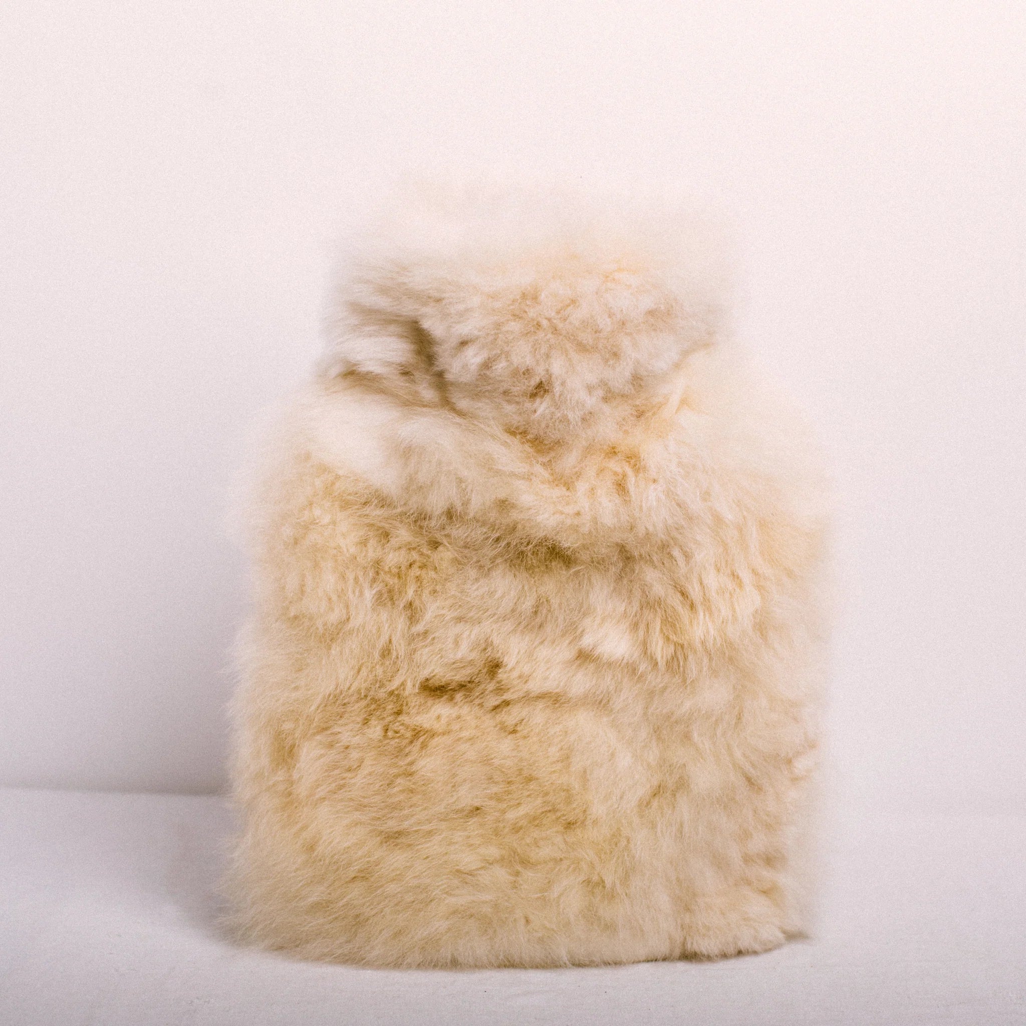 Alpaca Hot Water Bottle in Champagne, from Intiearth