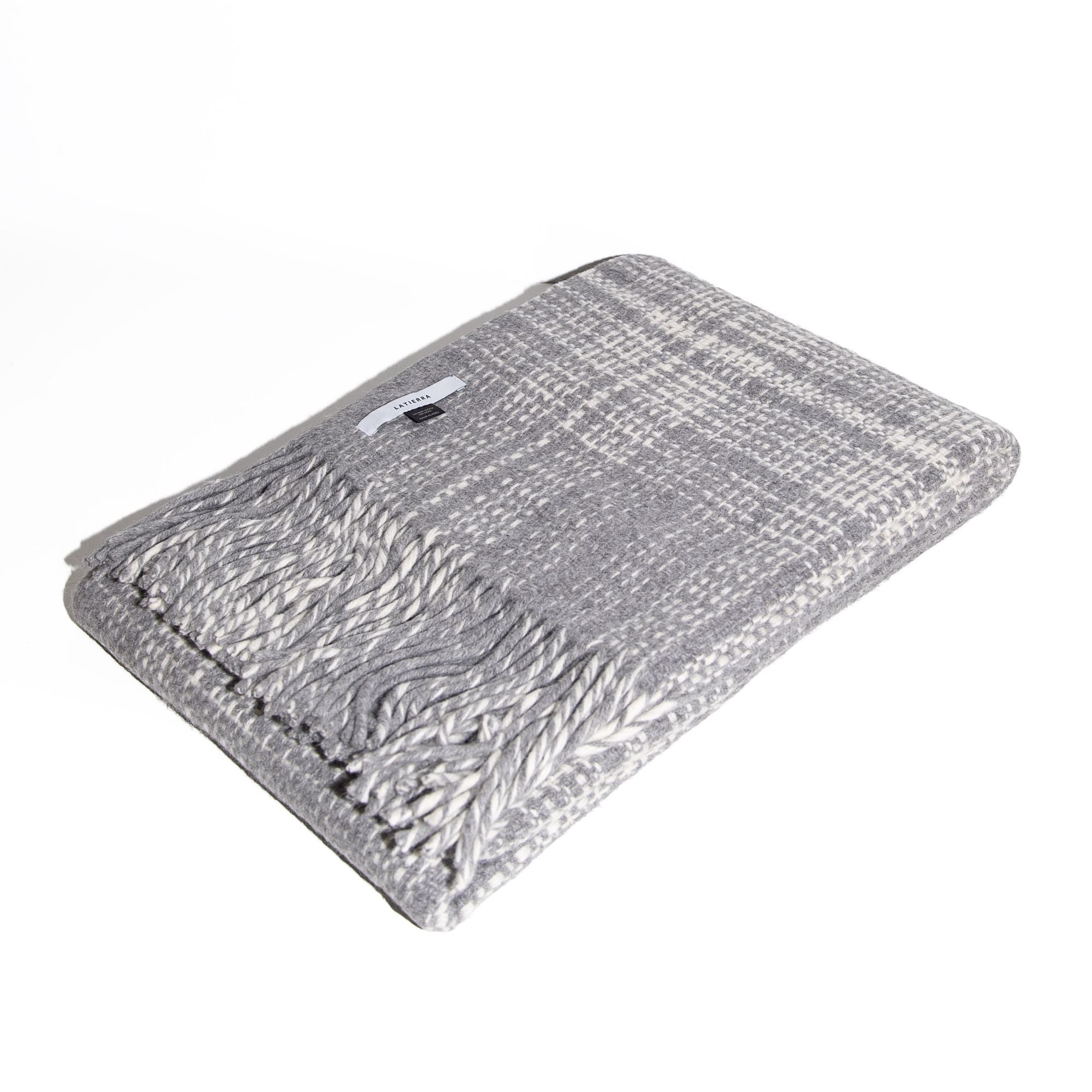 Ruta Throw in White and Beige, from La Tierra