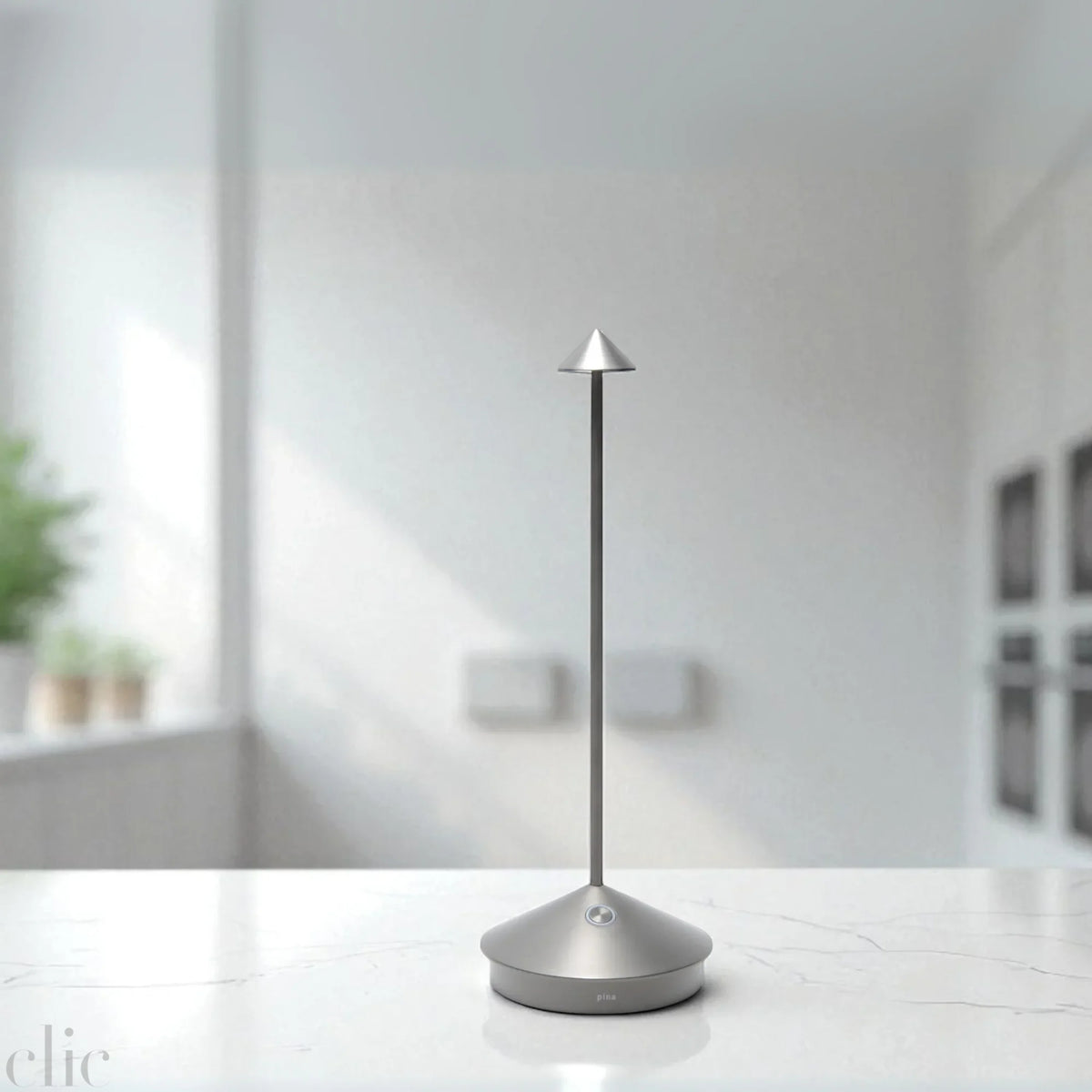 Pina Pro Lamp in Antique Nickel, from Zafferno