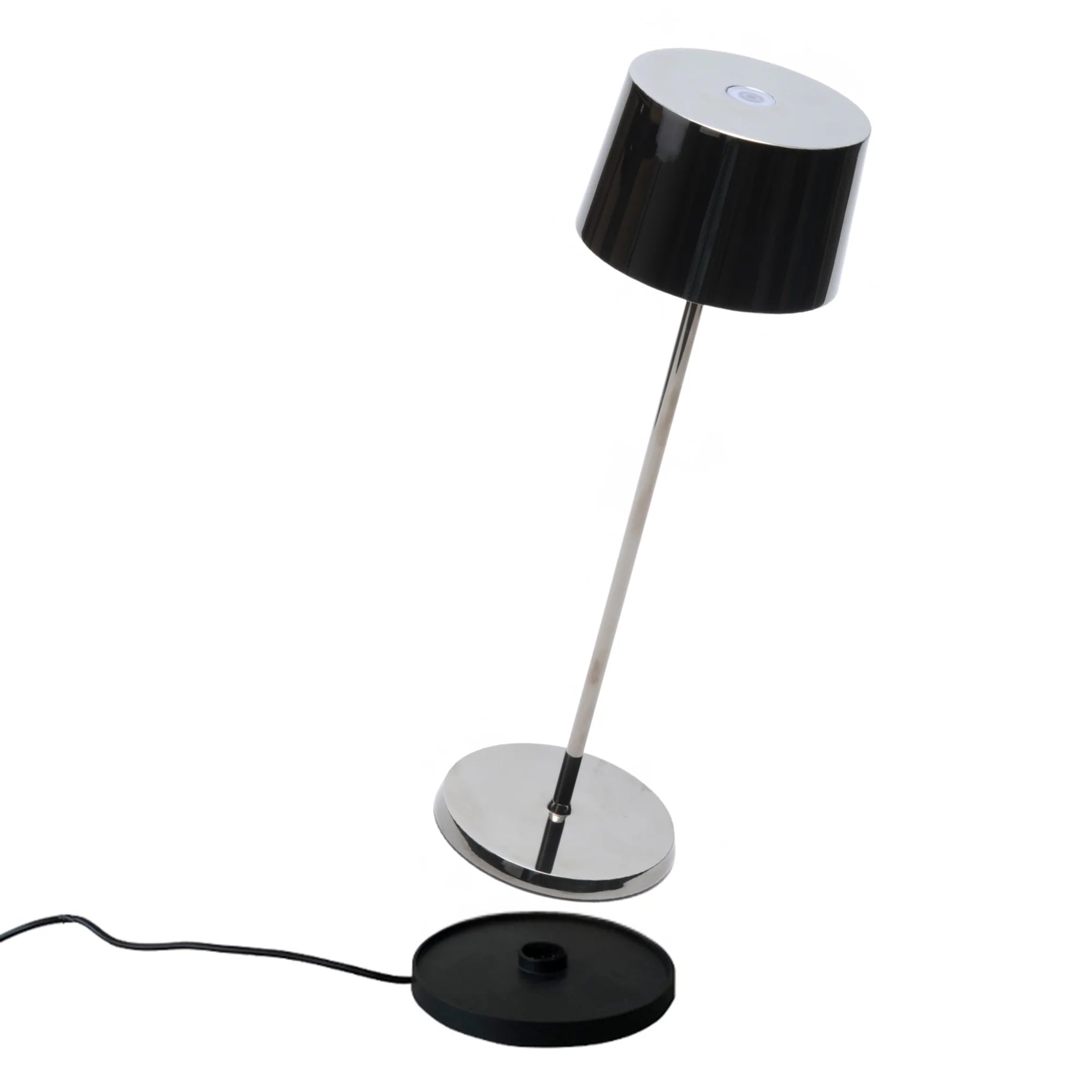 Olivia Pro Lamp in Black Chrome, from Zafferano