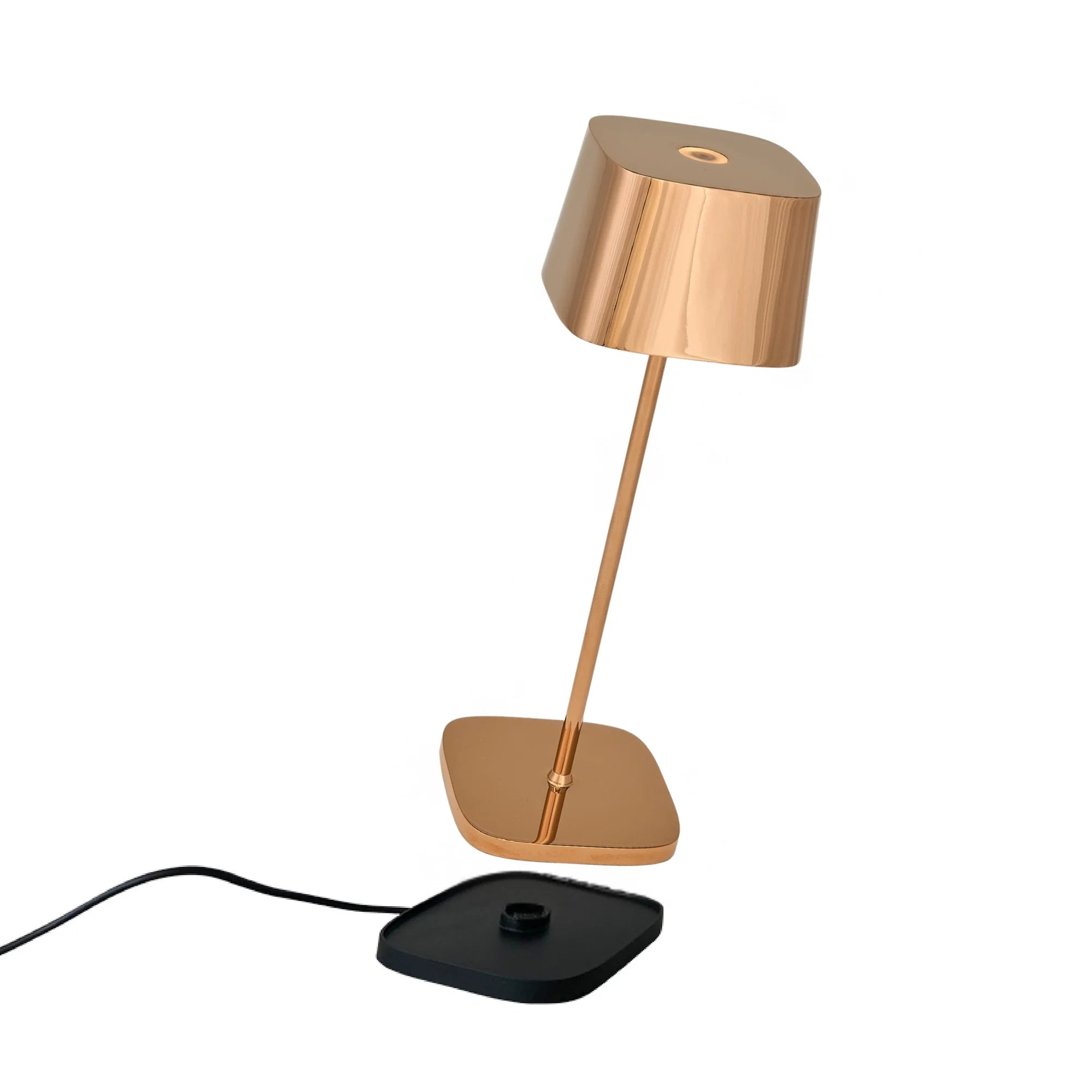 Ofelia Cordless Table Lamp in Rose Gold, from Zafferano