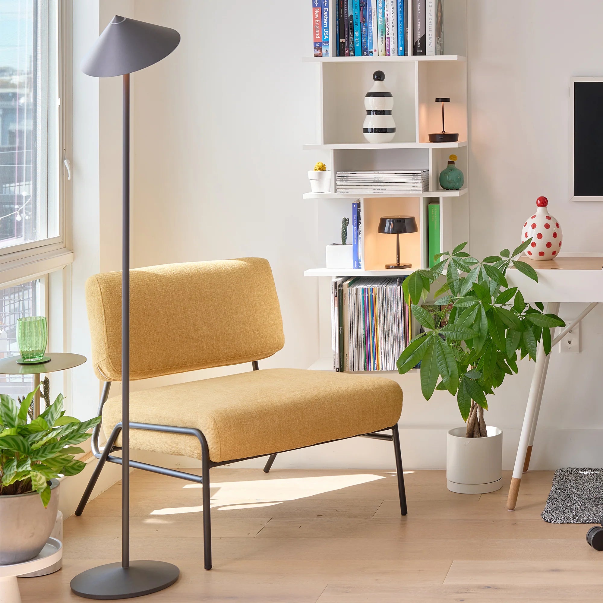 Pina XXL Floor Lamp in Tititanim, from Zafferano