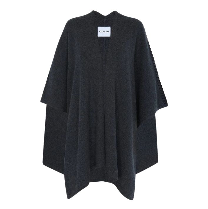 Cashmere Cape Valya in Anthracite, from Kujten