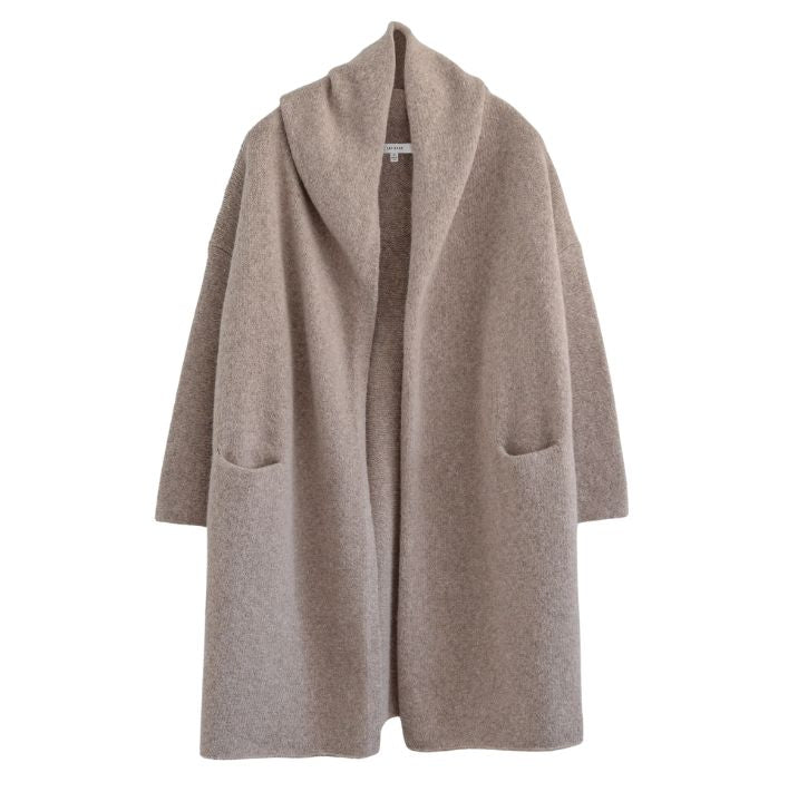 Otono Cardigan Coat in Taupe, from La Tierra