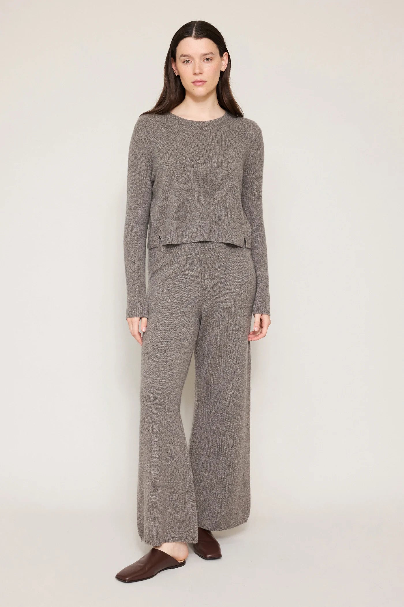 Crop Jumper Cashmere in Otter, from Organic by John Patrick