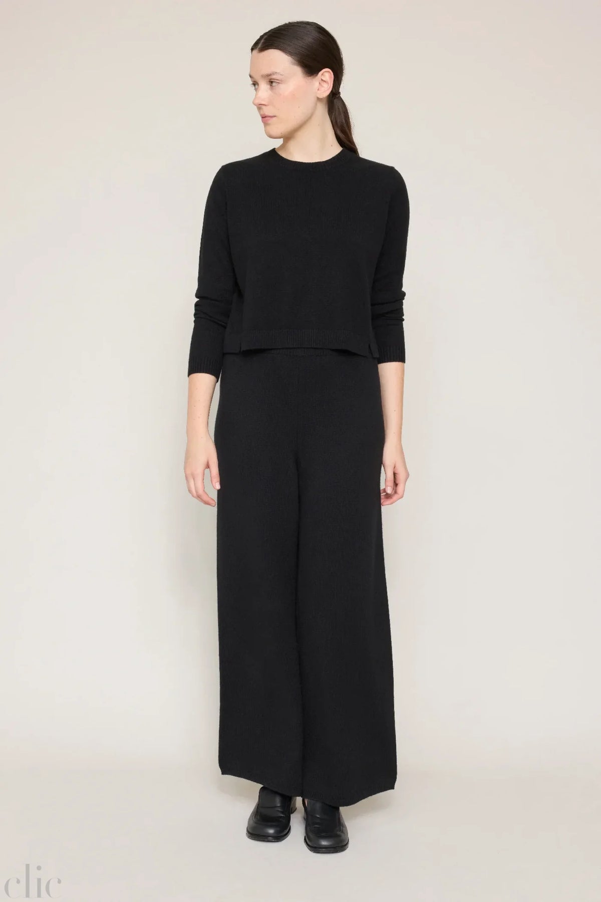 Cashmere Lounge Pant in Black, from Organic by John Patrick