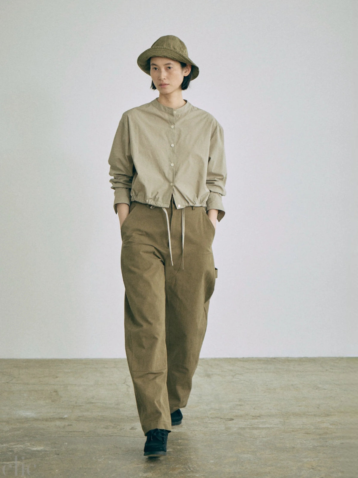 Lucy Woven Top in Beige, from Nicholson & Nicholson