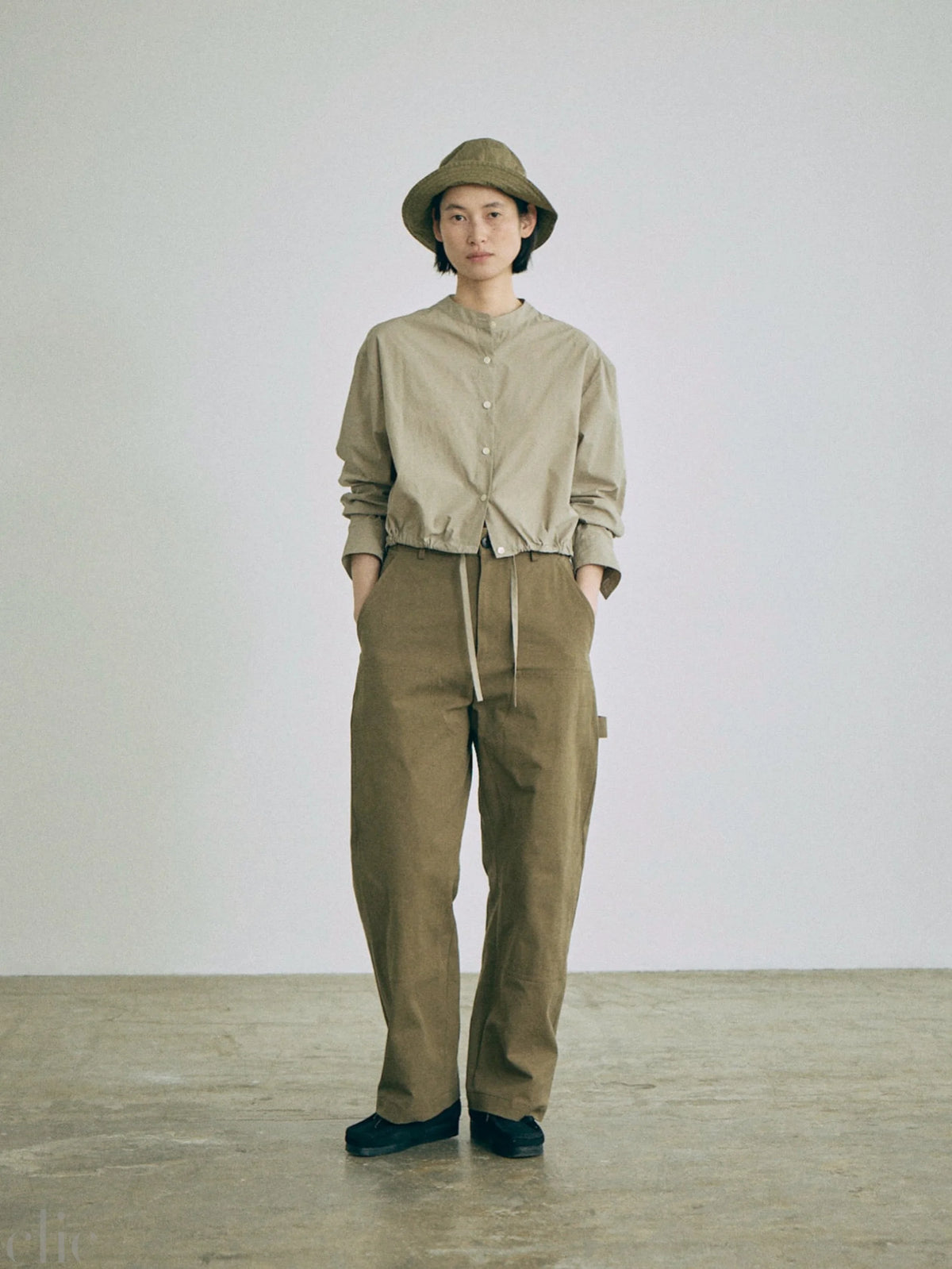 Lucy Woven Top in Beige, from Nicholson & Nicholson