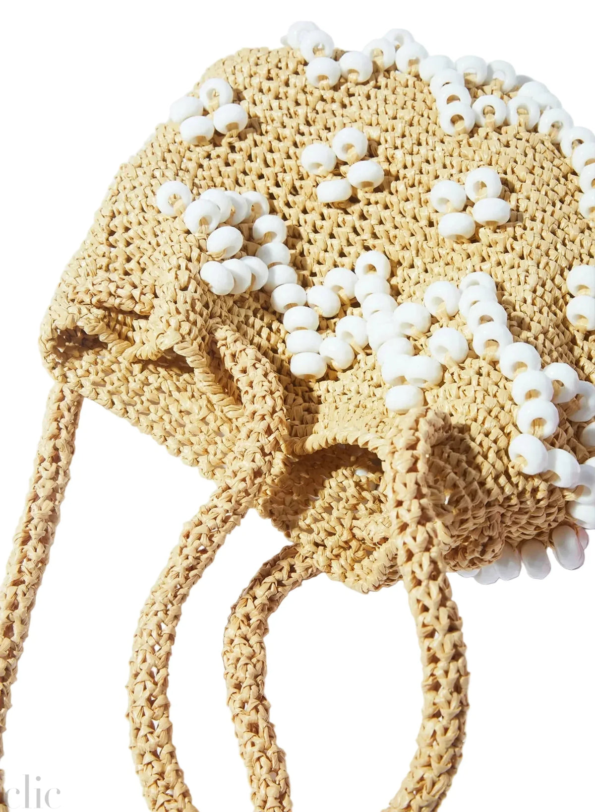 La Gemme Mini Bucktet Bag in Natural, from Maria La Rosa