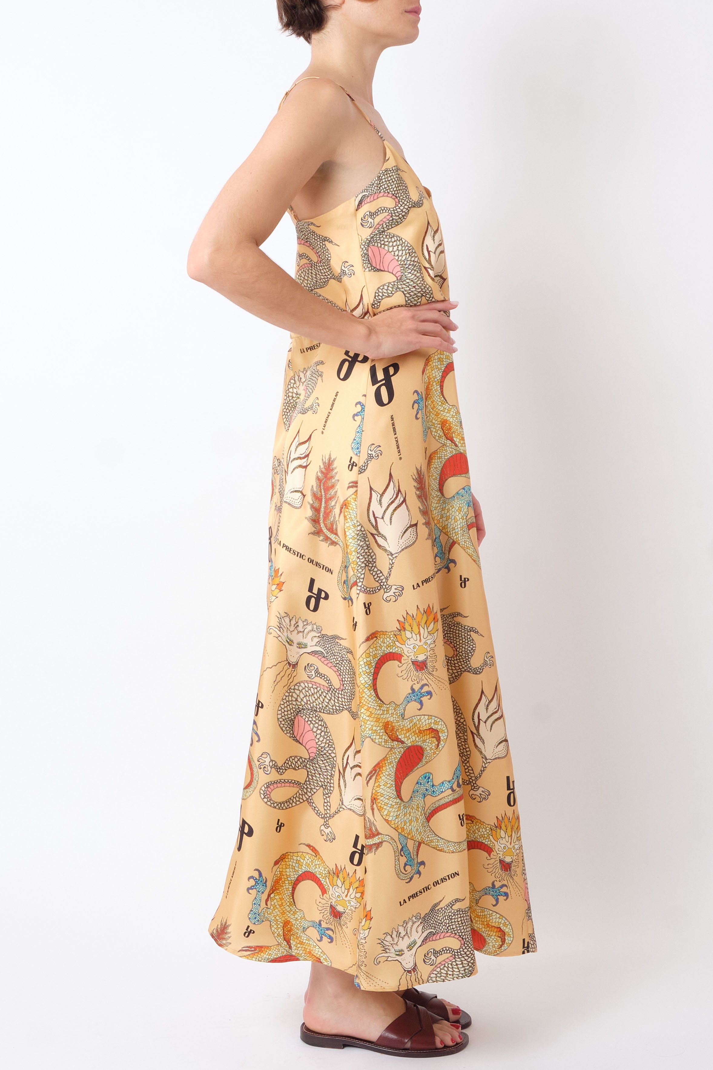 Petula Dress in Dragon LPO Blush, from La Prestic Ouiston