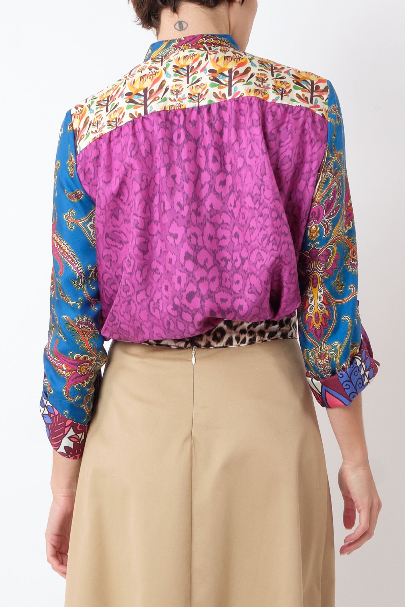 Jeanne Shirt in Mix Raye Arc, from La Prestic Ouiston