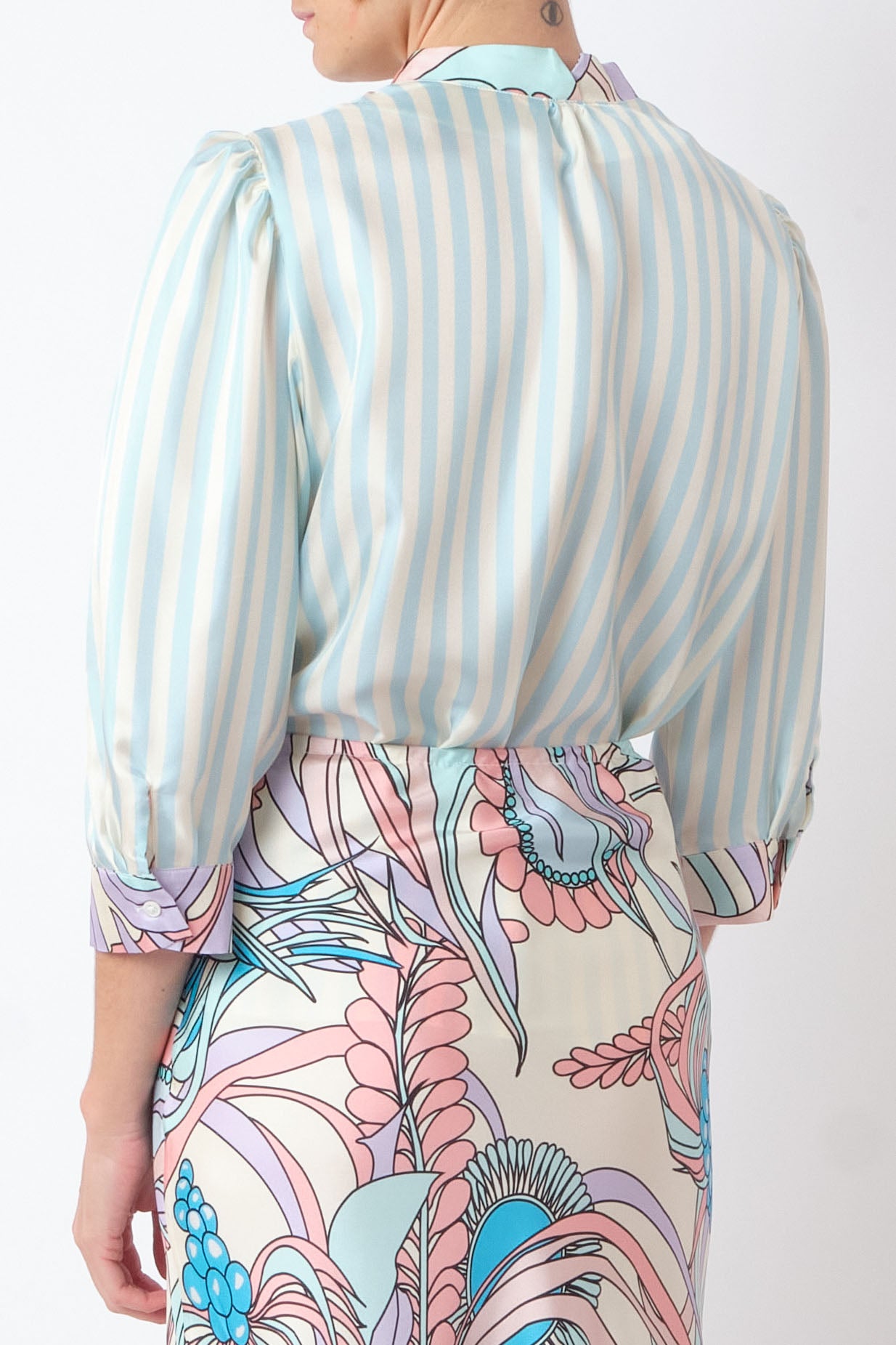 Mona Shirt in Raye Ciel, from La Prestic Ouiston