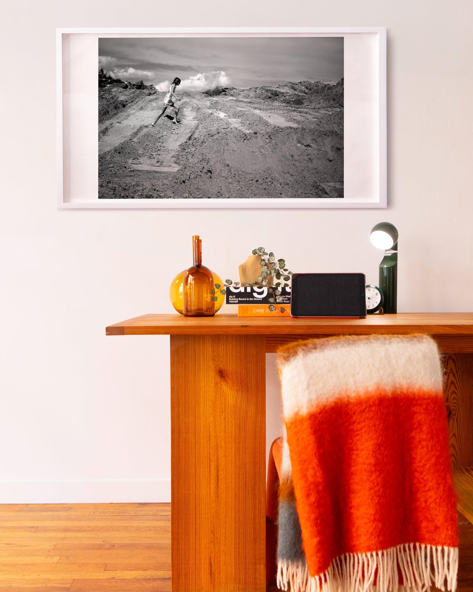 Lauren on sand pile by Charity de Meer